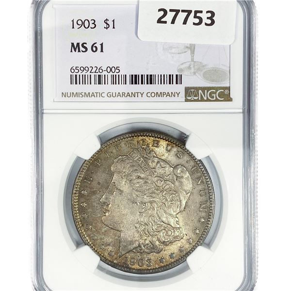 1903 Morgan Silver Dollar NGC MS61