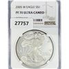 Image 1 : 2005-W American Silver Eagle NGC PF70 UC