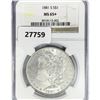 Image 1 : 1881-S Morgan Silver Dollar NGC MS65+
