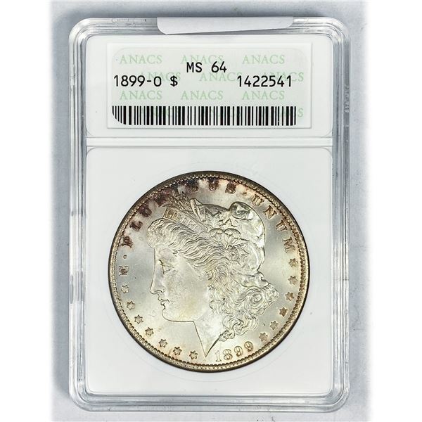 1899-O Morgan Silver Dollar ANACS MS64