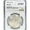 Image 1 : 1891-S Morgan Silver Dollar NGC MS64+