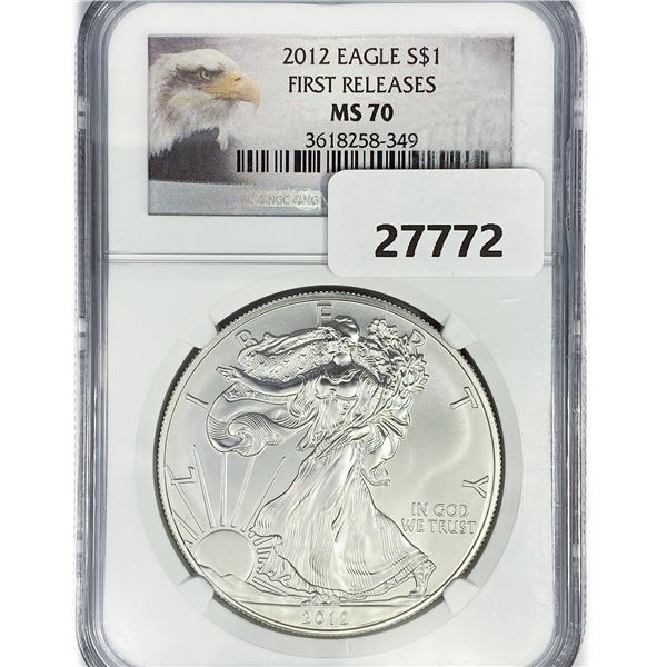 2012 American Silver Eagle NGC MS70