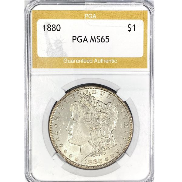 1880 Morgan Silver Dollar PGA MS65