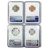 Image 2 : 1953 Proof Set (4) 25C, 10C, 5C, 1C NGC PF