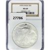 Image 1 : 1995 American Silver Eagle NGC MS69