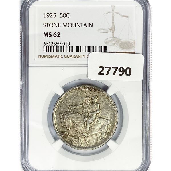 1925 Stone Mountain Half Dollar NGC MS62
