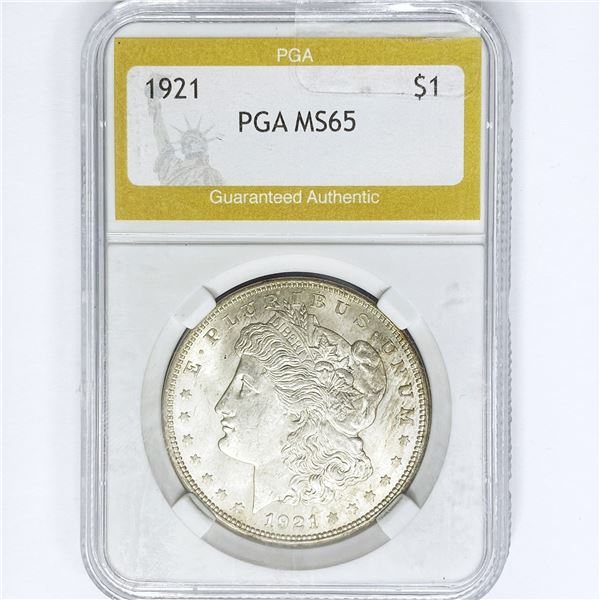 1921 Morgan Silver Dollar PGA MS65