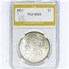 Image 1 : 1921 Morgan Silver Dollar PGA MS65