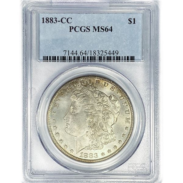 1883-CC Morgan Silver Dollar PCGS MS64