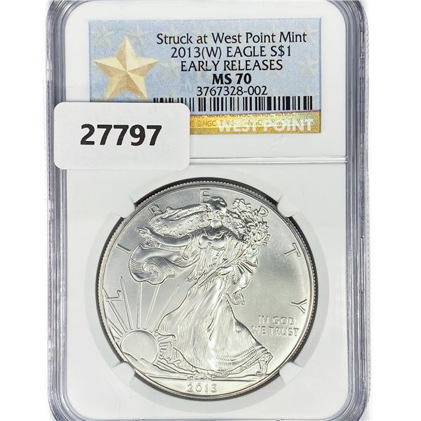 2013(W) American Silver Eagle NGC MS70