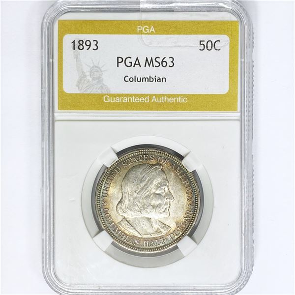 1893 Columbia Half Dollar PGA MS63