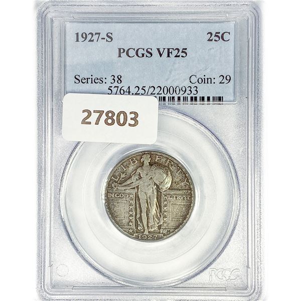 1927-S Standing Liberty Quarter PCGS VF25