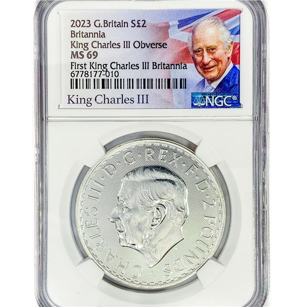 2023 1oz G.B. S2Â£ NGC MS69 King Charles III
