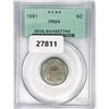 Image 1 : 1881 Shield Nickel PCGS PR64