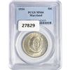 Image 1 : 1934 Maryland Half Dollar PCGS MS66