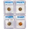 Image 1 : (4) Misc Cents (1874, 1928-S, 1941, 1990) ICG