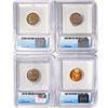 Image 2 : (4) Misc Cents (1874, 1928-S, 1941, 1990) ICG