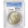 Image 1 : 1922-D Silver Peace Dollar PCGS MS62