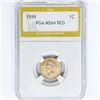 Image 1 : 1899 Indian Head Cent PGA MS64 RED