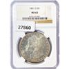 Image 1 : 1881-S Morgan Silver Dollar NGC MS65