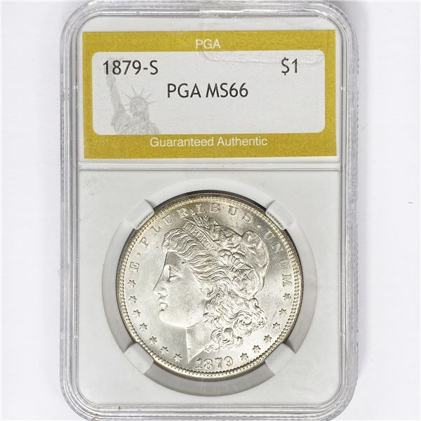 1879-S Morgan Silver Dollar PGA MS66