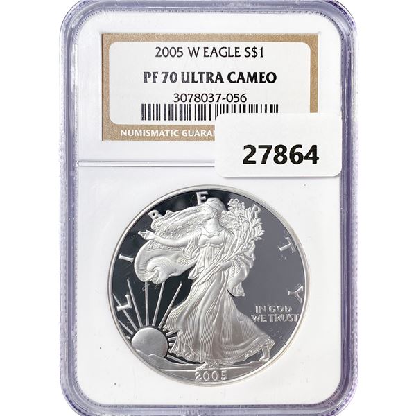 2005-W American 1oz Silver Eagle NGC PF70 Ultra CA