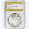 Image 1 : 1878-S Morgan Silver Dollar PGA MS65