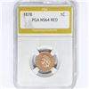 Image 1 : 1878 Indian Head Cent PGA MS64 RED
