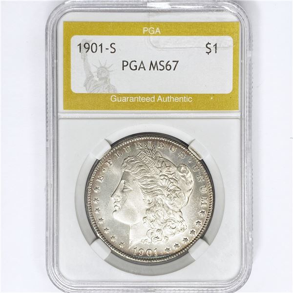 1901-S Morgan Silver Dollar PGA MS67