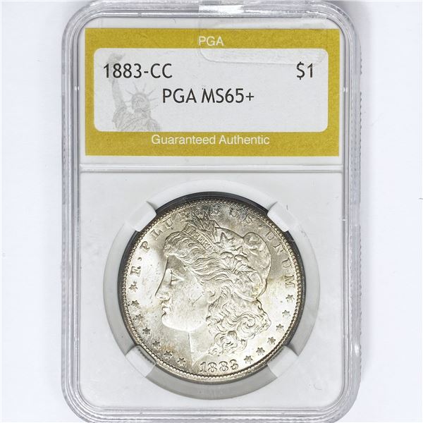 1883-CC Morgan Silver Dollar PGA MS65+