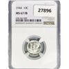Image 1 : 1944 Mercury Silver Dime NGC MS67 FB
