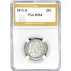 Image 1 : 1915-D Barber Quarter PGA MS64