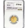 Image 1 : 1925-D $2.50 Gold Quarter Eagle NGC MS62