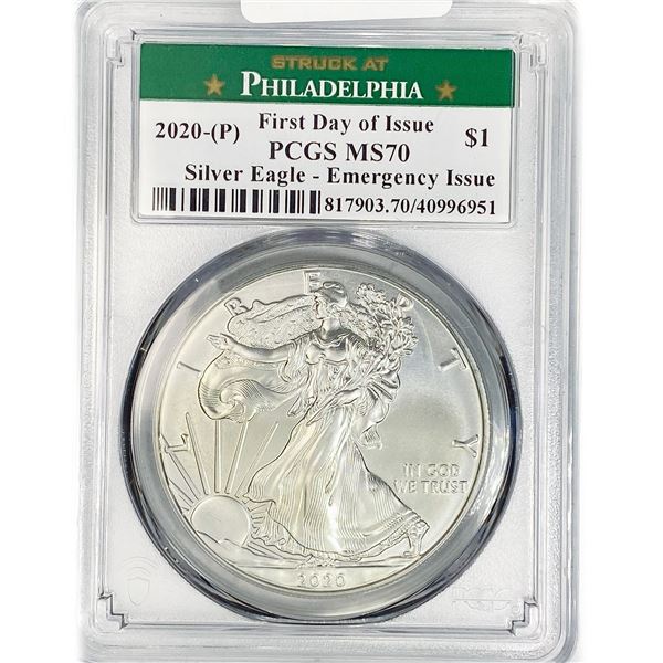 2020 American 1oz Silver Eagle PCGS MS70