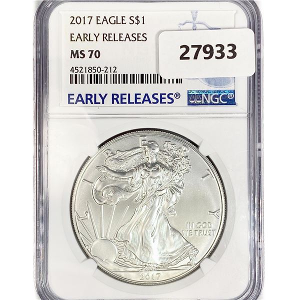 2017 American Silver Eagle NGC MS70