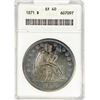 1871 Seated Liberty Dollar ANACS EF40