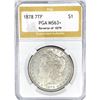 1878 Rev 79 Morgan Silver Dollar PGA MS63+