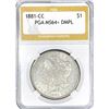 Image 1 : 1881-CC Morgan Silver Dollar PGA MS64+ DMPL