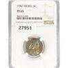 Image 1 : 1942 Jefferson Nickel NGC PF65