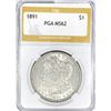 1891 Morgan Silver Dollar PGA MS62