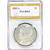 1885-S Morgan Silver Dollar PGA MS64