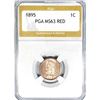 1895 Indian Head Cent PGA MS63 RED