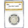 Image 1 : 1868 Seated Liberty Quarter PGA PR67 CAMEO