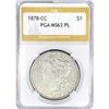 Image 1 : 1878-CC Morgan Silver Dollar PGA MS63 PL