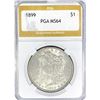 Image 1 : 1899 Morgan Silver Dollar PGA MS64