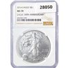 Image 1 : 2016 American Silver Eagle NGC MS70 30th Ann