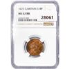 Image 1 : 1825 1/4P G.Britain Copper NGC MS62 RB