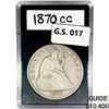 Image 1 : 1870-CC Seated Liberty Dollar
