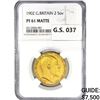 Image 1 : 1902 G.B. .26oz Gold 2 Sovereign NGC PF61 Matte