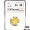 Image 1 : 1864 $3 Gold Piece NGC AU58